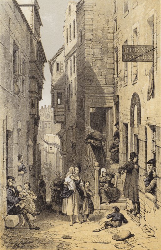 Libbertons Wynd, Edinburgh von after George Cattermole