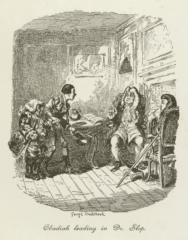 Illustration für Tristram Shandy von after George Cruikshank