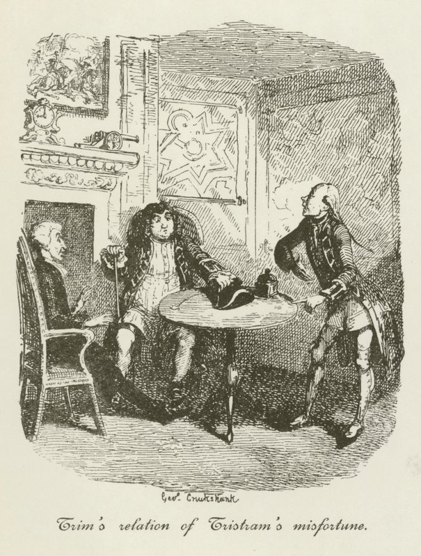 Illustration für Tristram Shandy von after George Cruikshank