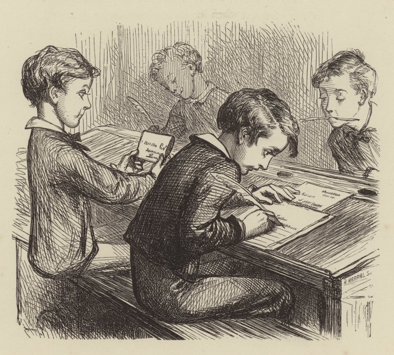 Der Brief nach Hause von after George Housman Thomas