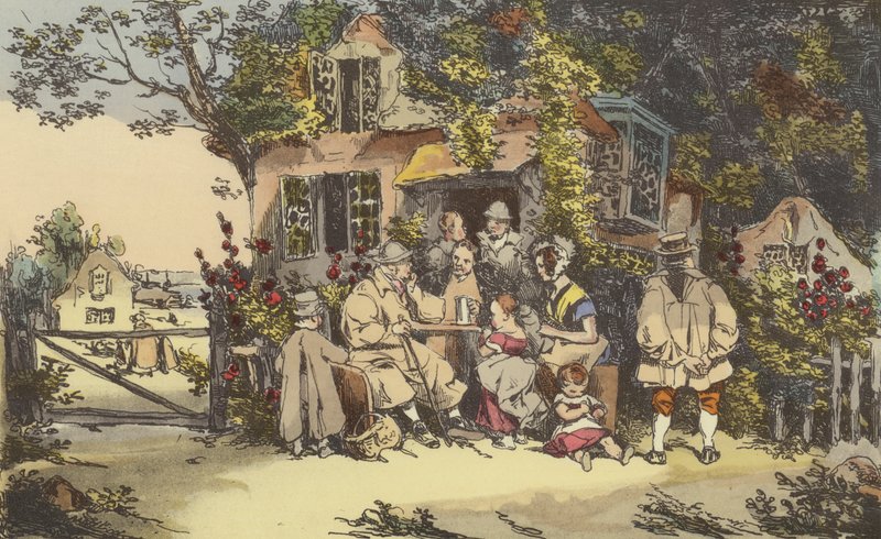 Wohnung der Landwirte von after Henri Bonaventure Monnier
