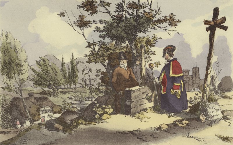 Ein Pranger von after Henri Bonaventure Monnier