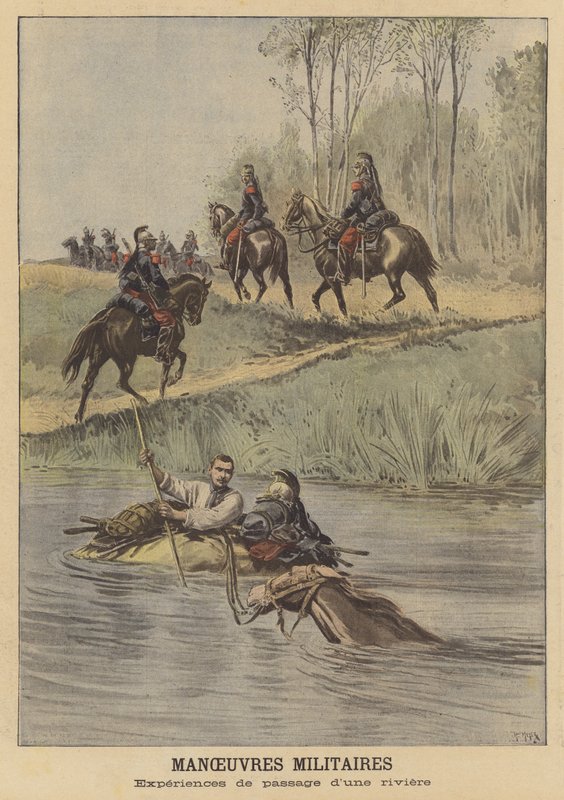 Militärmanöver der französischen Armee von after Henri Meyer