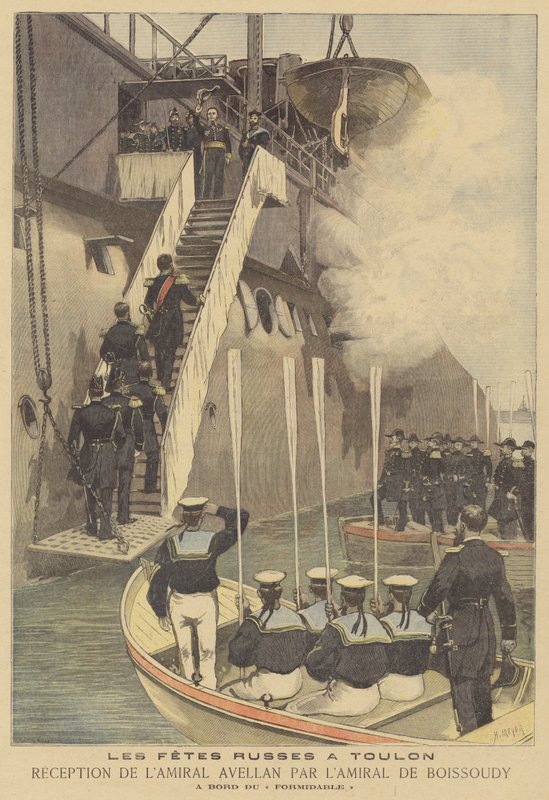 Russisches Marinegeschwader besucht Toulon von after Henri Meyer