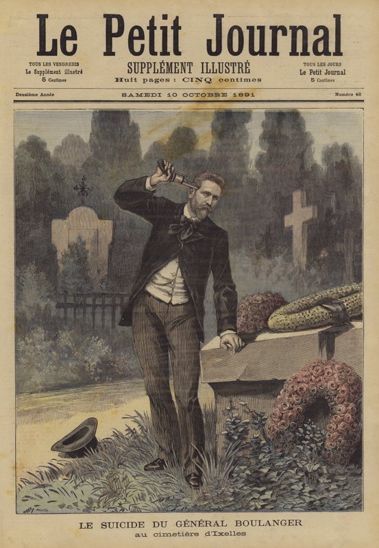 Der Selbstmord von General Boulanger von after Henri Meyer