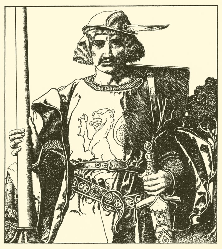 Sir Lionel von Britannien von after Howard Pyle