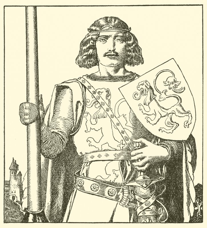 Sir Tristram von Lyonesse von after Howard Pyle
