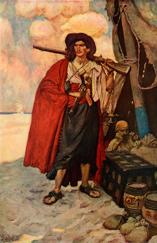 Der Freibeuter war ein malerischer Kerl von after Howard Pyle