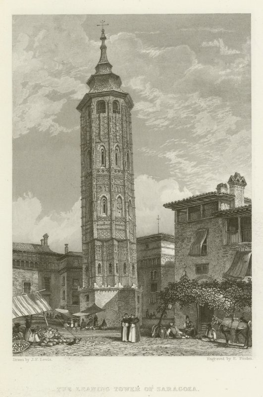 Der Schiefe Turm von Saragossa von after John Frederick Lewis
