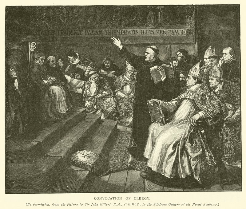 Versammlung des Klerus von after John Gilbert