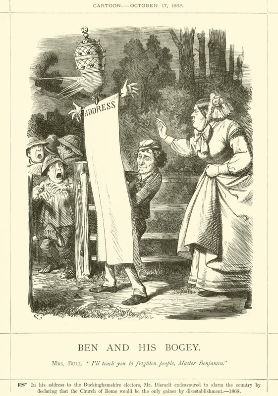 Ben und sein Schreckgespenst von after John Tenniel