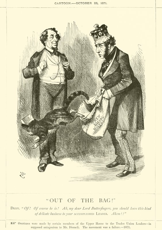 Aus dem Sack! von after John Tenniel