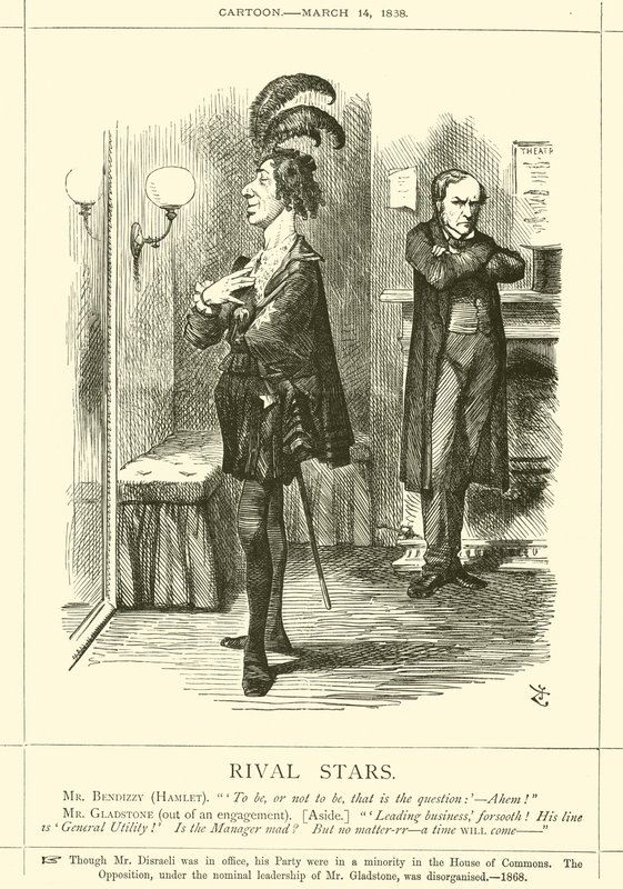 Rivalisierende Sterne von after John Tenniel