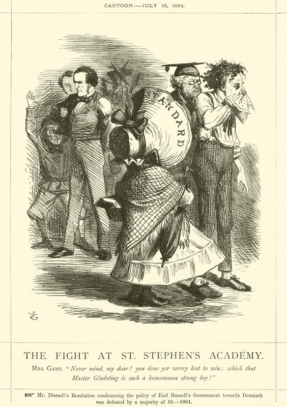Der Kampf an der St. Stephens Akademie von after John Tenniel