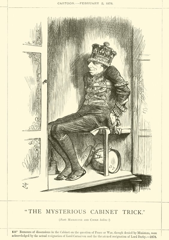 Der mysteriöse Kabinetttrick von after John Tenniel
