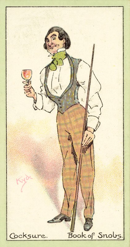 Cocksure, Buch der Snobs (Chromolitho) von after Joseph Clayton Clarke