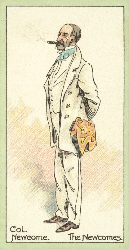 Colonel Newcome, Die Newcomes (Chromolitho) von after Joseph Clayton Clarke