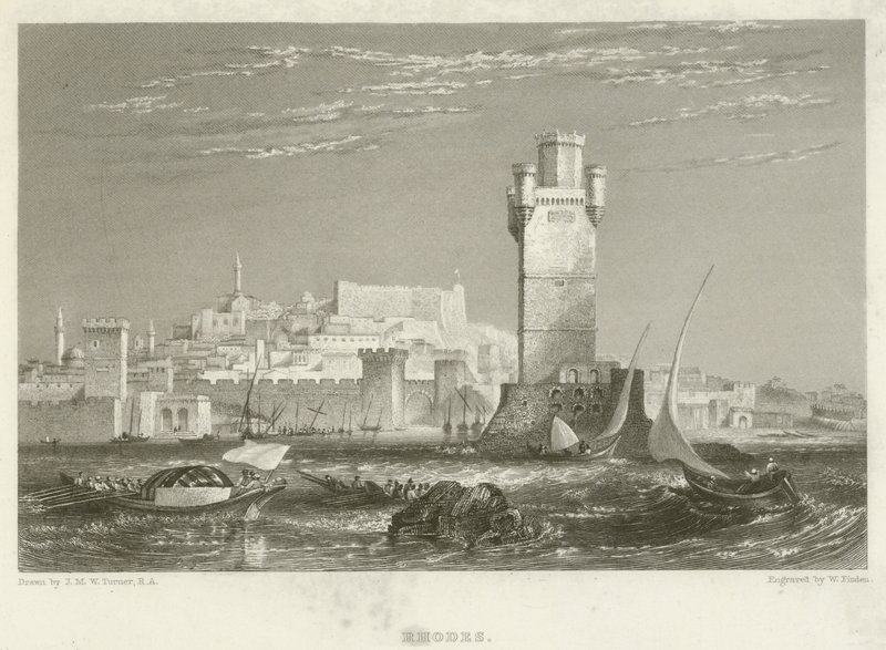 Rhodos von after Joseph Mallord William Turner