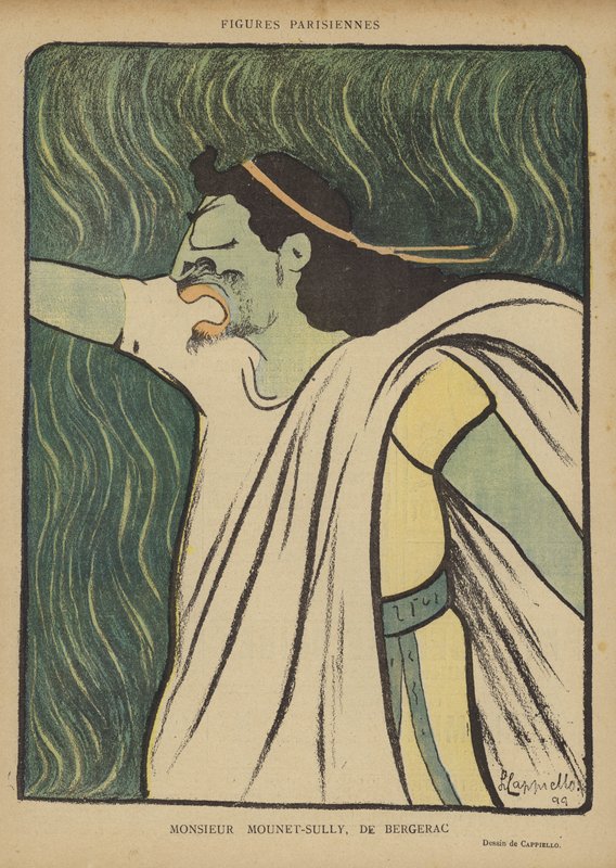 Mounet-Sully, Illustration für Le Rire von after Leonetto Cappiello