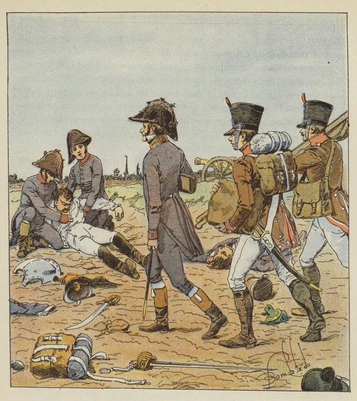 Chirurgen und Militärpfleger von after Louis Charles Bombled
