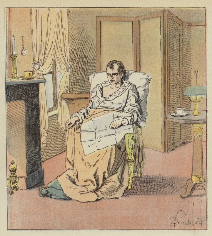 Der Kaiser sehr unwohl von after Louis Charles Bombled