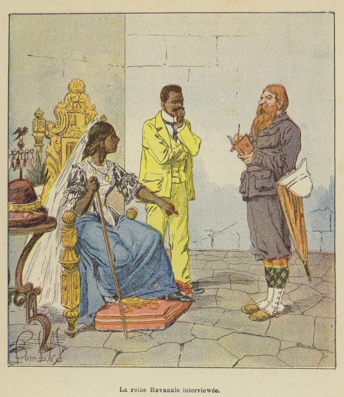 Interview mit Königin Ravanalo von after Louis Charles Bombled