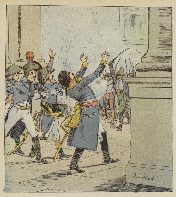 Tod von Duphot von after Louis Charles Bombled