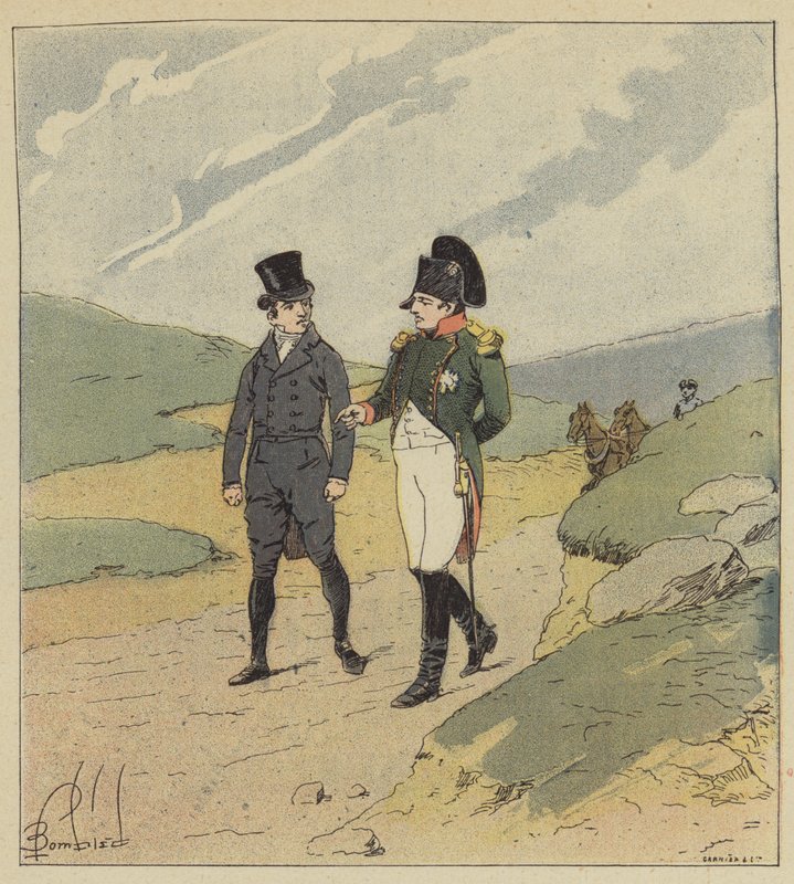 Wir setzten den Spaziergang fort von after Louis Charles Bombled