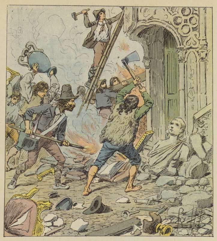 Plünderung Roms von after Louis Charles Bombled