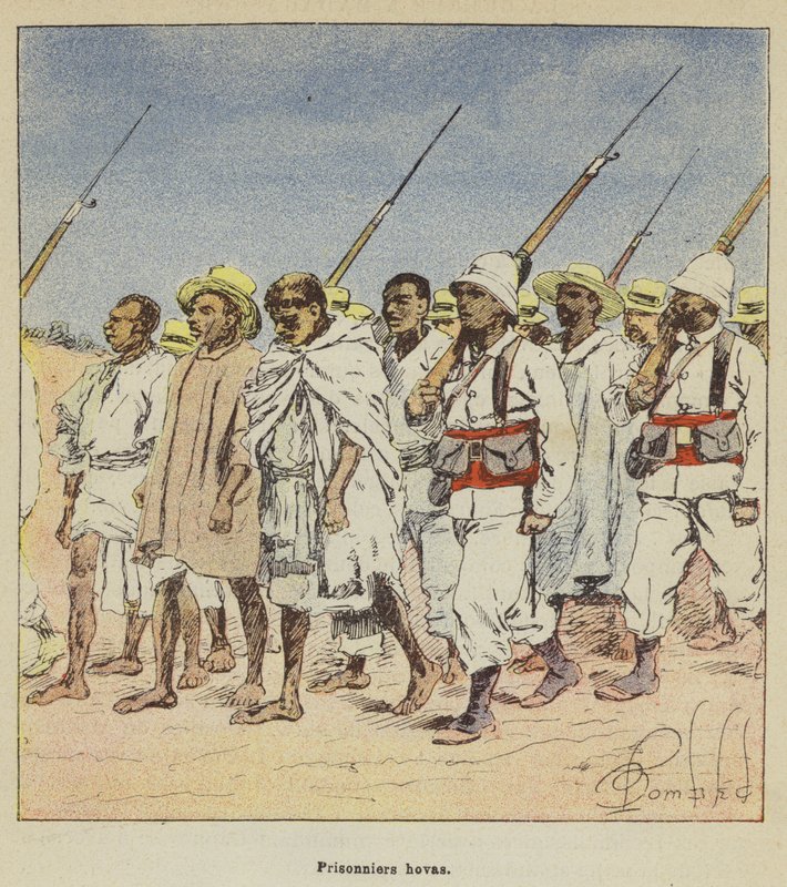 Gefangene Hovas von after Louis Charles Bombled
