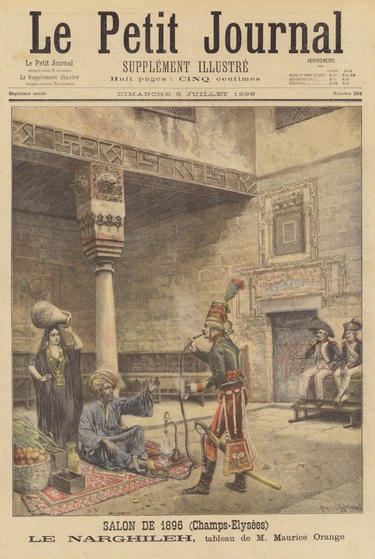 Le Narghileh (Die Wasserpfeife) von after Maurice Henri Orange