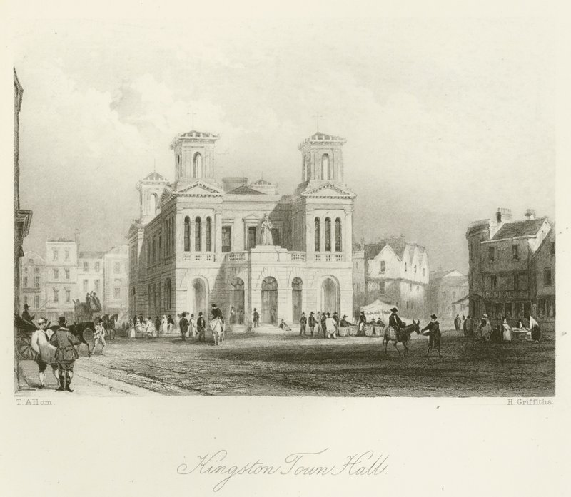 Kingston Rathaus von after Thomas Allom