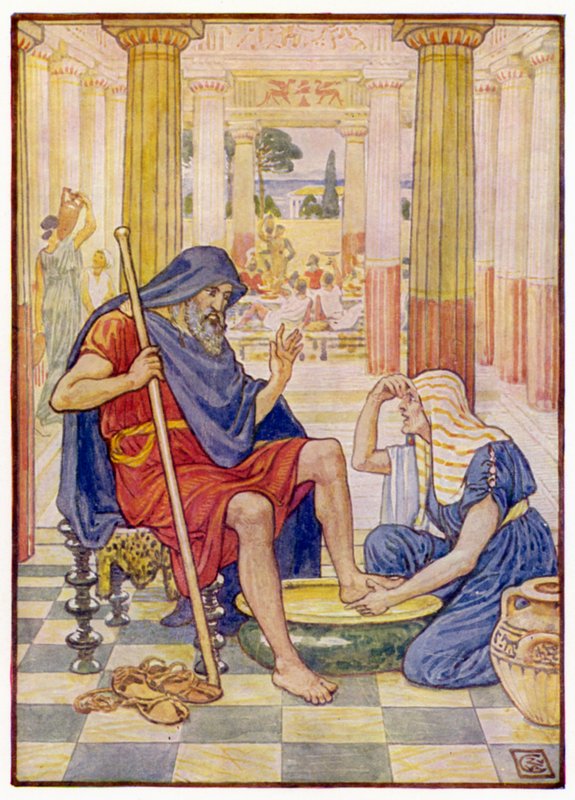 Ja, wahrlich, du bist Odysseus von after Walter Crane